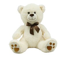 Mac Toys STEPPOS Plyšový medvídek bílá 40 cm / od 3 let