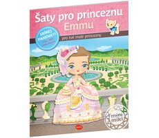 Presco Group Ella&Max Šaty pro princeznu EMMU – Kniha samolepek / Jazyková verze: CZ / od 4 let