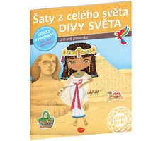 Presco Group Ella&Max Šaty z celého světa DIVY SVĚTA – Kniha samolepek / Jazyková verze: CZ / od 4 let