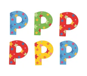 Bigjigs Toys Hvězdičkové písmenko P / od 3 let