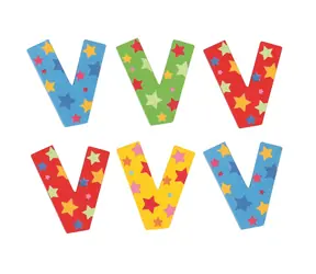 Bigjigs Toys Hvězdičkové písmenko V / od 3 let