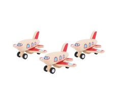 Bigjigs Toys Dřevěné natahovací letadlo 1 ks / od 3 let 