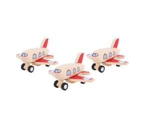 Bigjigs Toys Dřevěné natahovací letadlo 1 ks / od 3 let 