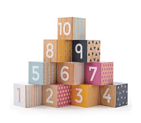 Bigjigs Toys Didaktické kostky čísla / od 6 měsíců