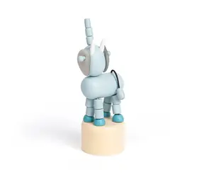 Bigjigs Toys Dřevěná mačkací zvířátka Safari Slon / od 3 let 