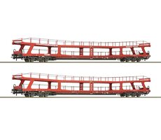 Roco 77047 Sada 2 ks vagónů na přepravu automobilů BTE VI / Měřítko:H0 (1:87) / Délka: 606 mm / 15 let 