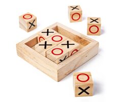 Bigjigs Toys Dřevěné piškvorky kostky / od 3 let 