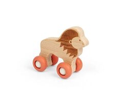 Bigjigs Toys Zvířátko na kolečkách Safari Lev / od 12 měsíců