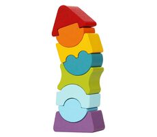 CUBIKA 12718 Balanční věž VIII - dřevěná skládačka / 8 dílů / od 2 let
