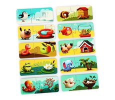 Puzzlika 13074 Můj domov - naučné puzzle / 20 dílků / od 2 let