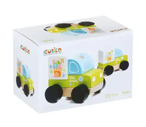 CUBIKA 13173 Zmrzlinový vůz - dřevěná skládačka / 5 dílů / od 18 měsíců