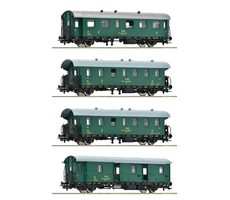 Roco 6200088 Sada 4 ks osobních vagónů ČSD IV / měřítko H0 (1:87) / délka 641 mm / od 15 let