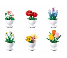 Sluban Flowers M38-B1077 Květiny jarní malé Displej 6 ks / LEGO - kompatibilní / od 14 let