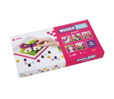 CUBIKA 14880 Pixel II kouzla - dřevěná mozaika 250 kostiček a 7 předloh / od 4 let