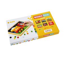 CUBIKA 14903 Pixel IV auta - dřevěná mozaika 400 kostiček a 7 předloh / od 5 let