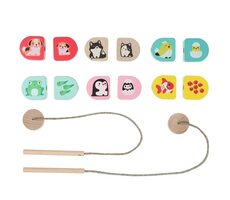 CUBIKA 15573 Naše maminky - navlékací set - 14 dřevěných dílů / od 3 let 