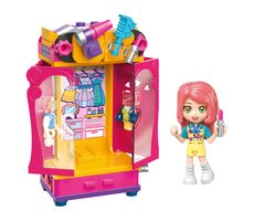 Qman UNA Series 34011-5 Šatní skříň stylistky / Stavebnice / 95 dílků / od 6 let 