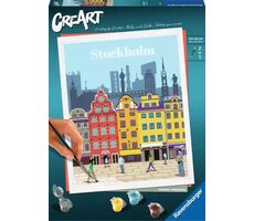 Ravensburger 235209 CreArt Trendy města: Stockholm / věk od: 12 let / verze: FI/DA/SV/IS/NO/CS/SK/EN