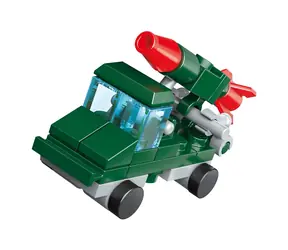 Qman Trans Collector 3v1 2106-3 Vůz s raketou / Stavebnice / 36 dílků / od 6 let 