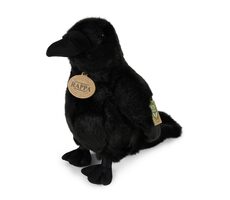 RAPPA Plyšová vrána 25 cm / ECO-FRIENDLY / od 0 měsíců 