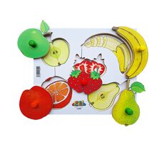 Just Jigsaws 150 Loupeme a krájíme plodiny 1 - dřevěné deskové puzzle / 6 dílů / od 3 let