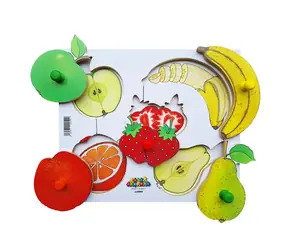 Just Jigsaws 150 Loupeme a krájíme plodiny 1 - dřevěné deskové puzzle / 6 dílů / od 3 let