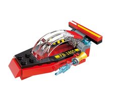 Qman Water Cannon Fire Truck 1805-6 Hasičský člun / Stavebnice / 39 dílků / od 6 let