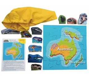 Just Jigsaws 774 Austrálie a její zvířata - dřevěné puzzle 16 dílů a 10 zvířat / od 3 let