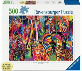 Ravensburger 120018391 Barevná džungle 500 dílků / věk od: 12 let / verze: mezinárodní