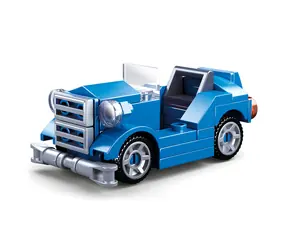 Sluban Builder M38-B0920B Modrý kabriolet / počet dílků: 44 / od 4 let