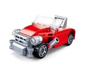 Sluban Builder M38-B0920C Červený kabriolet / počet dílků: 41 / od 4 let