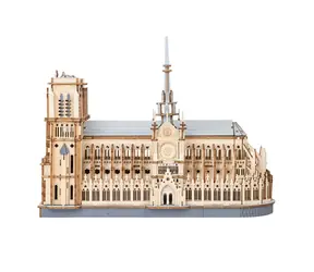 RoboTime 3D dřevěná skládačka Pařížská katedrála Notre-Dame