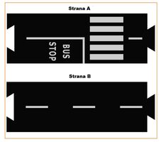 TODDLEROAD 2027 AUTOBUSOVÉ ZASTÁVKY - flexibilní silnice - 2 silikonové puzzle díly / od 12 měsíců