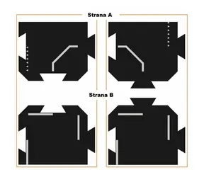 TODDLEROAD 2034 - KŘIŽOVATKY - flexibilní silnice - 2 silikonové puzzle díly / od 12 měsíců