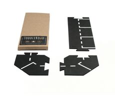 TODDLEROAD 2072 MINI PARKOVIŠTĚ - flexibilní silnice - 3 silikonové puzzle díly / od 12 měsíců