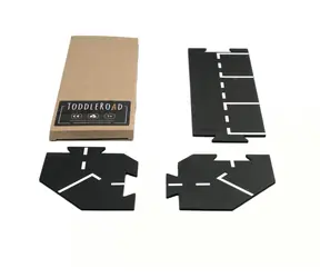 TODDLEROAD 2072 MINI PARKOVIŠTĚ - flexibilní silnice - 3 silikonové puzzle díly / od 12 měsíců