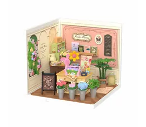 RoboTime 3D dřevěná skládačka miniatura domečku Květinářství Fresh Flower