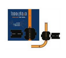 TODDLEROAD 2195 ŽELEZNIČNÍ PŘEJEZD SE SILNICÍ - flexibilní silnice - 2 silikonové puzzle díly / od 12 měsíců