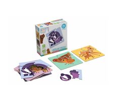 KukiKuk 80005 Véééliké puzzle Mláďata s mámou / od 2 let