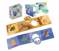 KukiKuk 80058 - Sada 3 KUKI leporel Zvířátka / od 12 měsíců