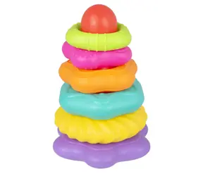 Playgro - Strukturované navlékací kroužky / od 12 měsíců