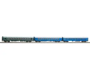 Piko 28319 Sada 3 osobních vagónů Y Istropolitan/Dukla ČSD IV / Měřítko:H0 (1:87) / Rádius: 358 mm / od 14 let 