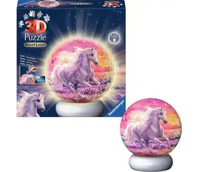 Ravensburger 120080541 Puzzle-Ball Koníci (noční edice) / 72 dílků / věk od: 6 let / verze: mezinárodní 