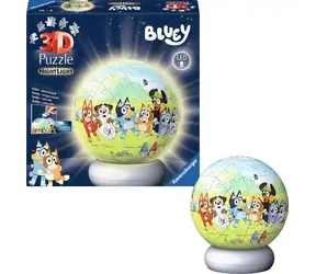 Ravensburger 120080602 Puzzle-Ball Bluey (noční edice) / 72 dílků / věk od: 6 let / verze: mezinárodní 