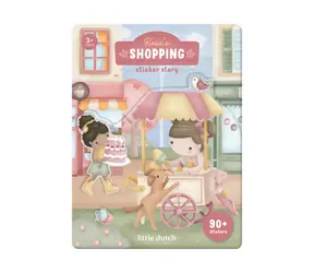 Little Dutch Knížka se samolepkami Nakupování Rosa / od 3 let