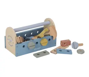 Little Dutch Box s nářadím dřevěný Blue / od 3 let