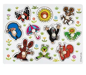 Detoa Dřevěné vkládací puzzle Krteček velké / od 2 let