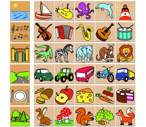 Detoa Dřevěné puzzle Co kam patří / od 3 let