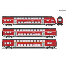 Roco 6210144 3dílná sada Dvoupatrový vůz DB AG VI - digi / měřítko H0 (1:87) / délka 929 mm / od 15 let