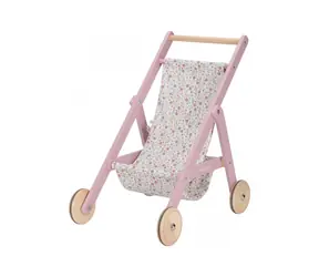 Little Dutch Kočárek pro panenky golfky dřevěné Pink / od 3 let